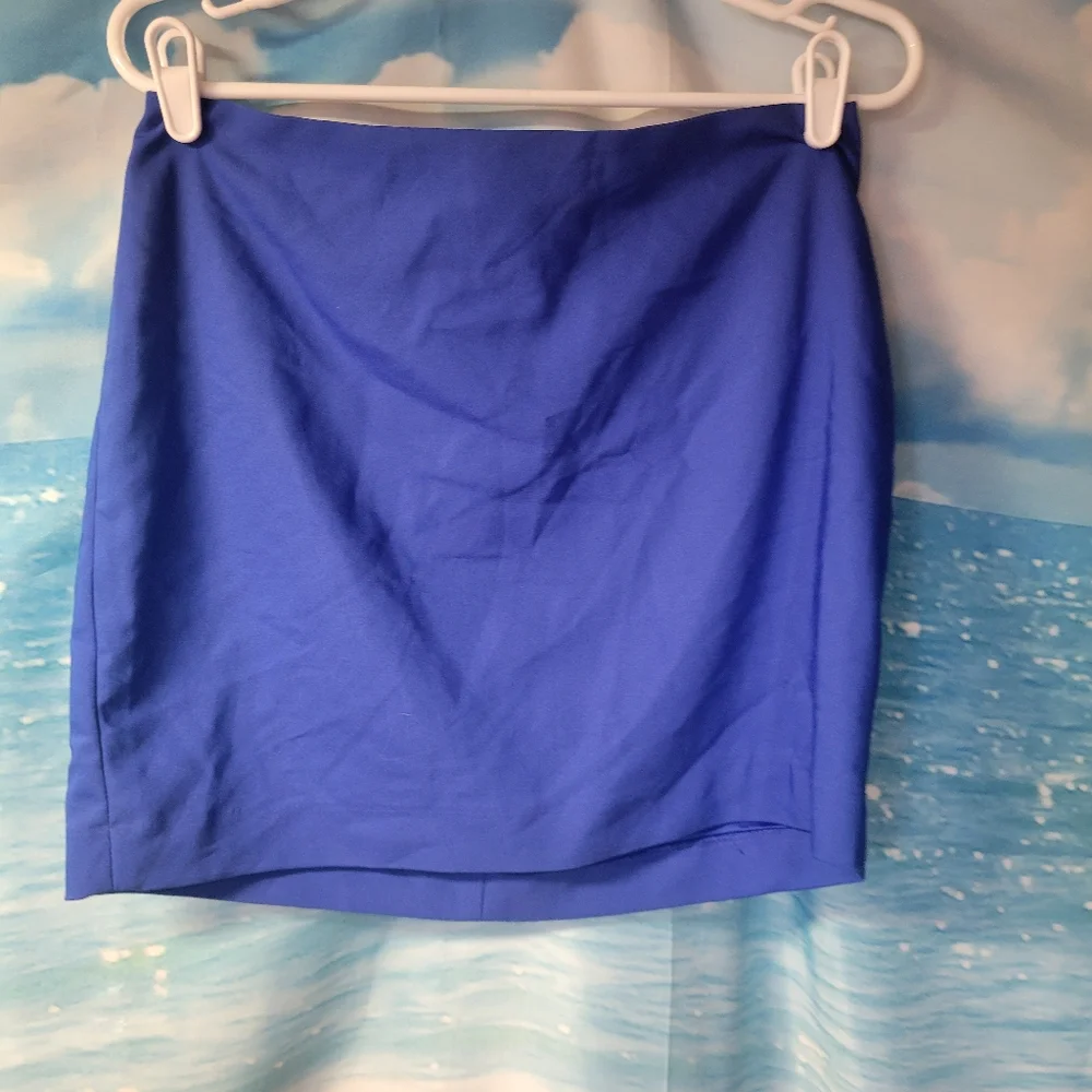 Express NWT Blue‎ Mini Skirt Womans Size 8